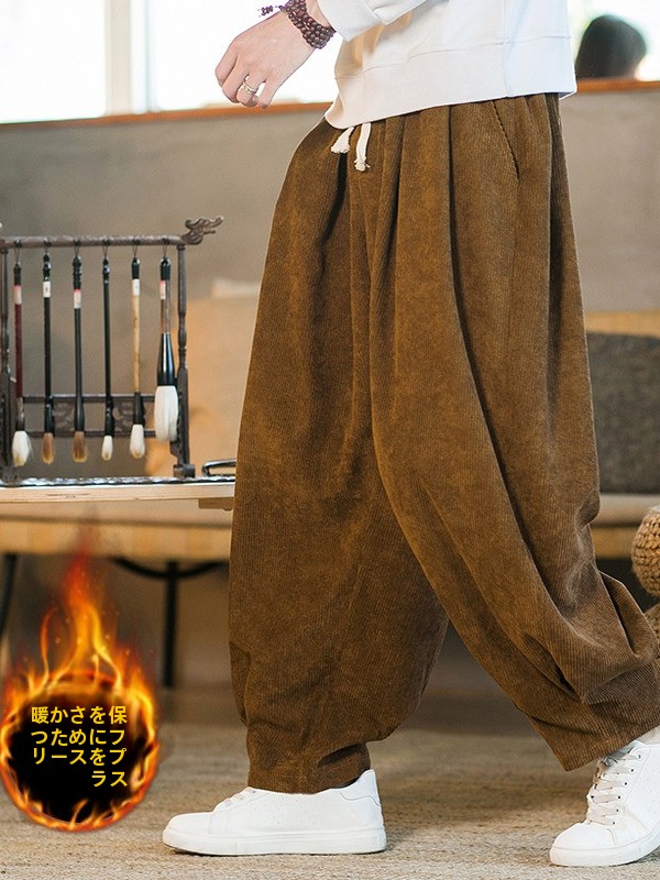 Corduroy Pant Warm - Pantalones de pana para hombre, forrados