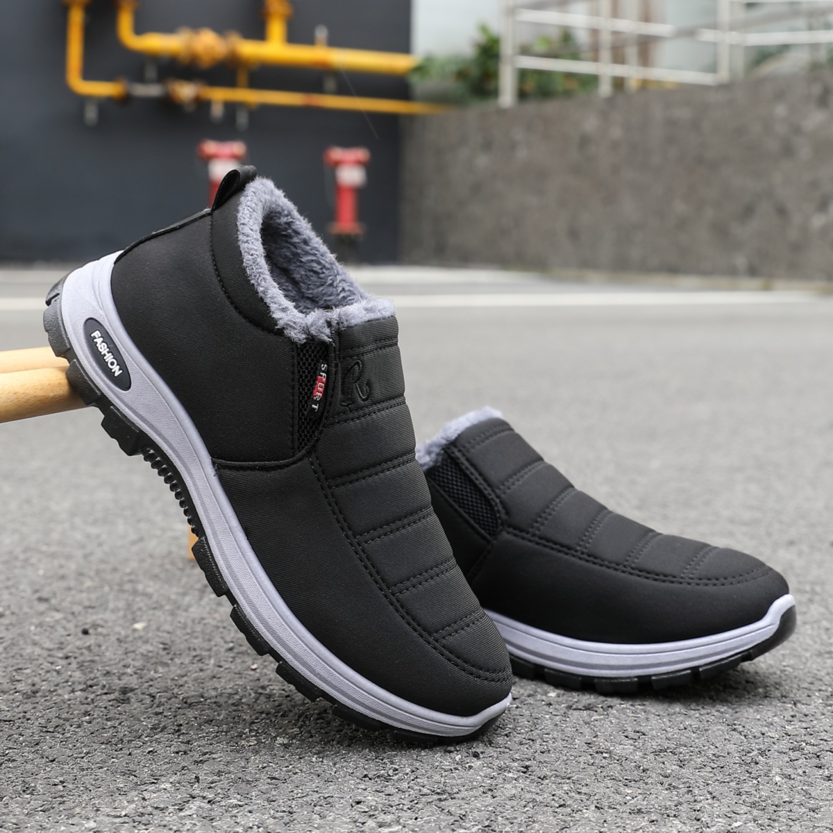 Waterproof Winter Boot - Botas de nieve para hombre, forradas