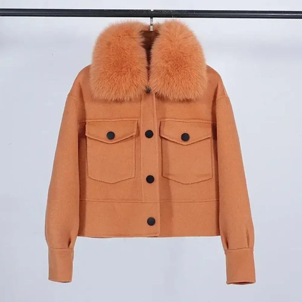 Abrigo de piel de lana para mu - Wool Coat Peacoat reseña y precio
