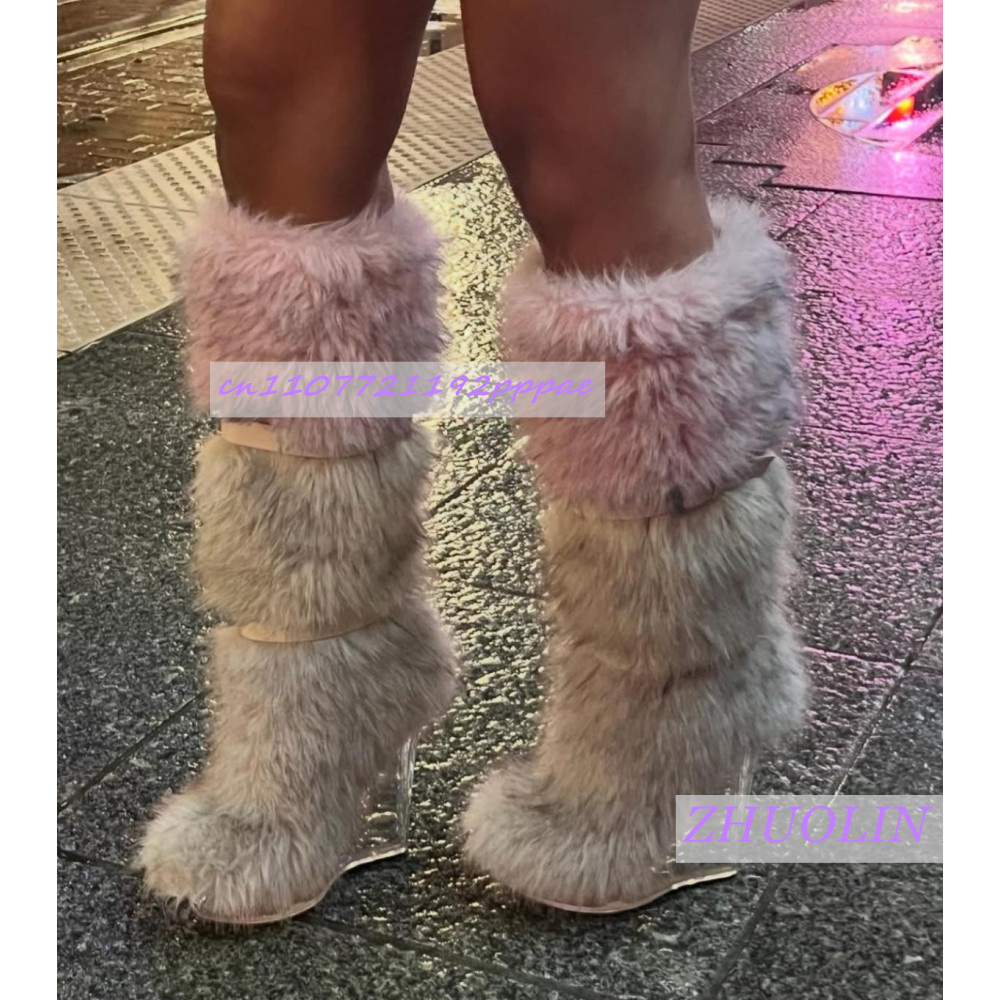 Botas de cuña transparentes pe - Waterproof Winter Boot reseña y precio