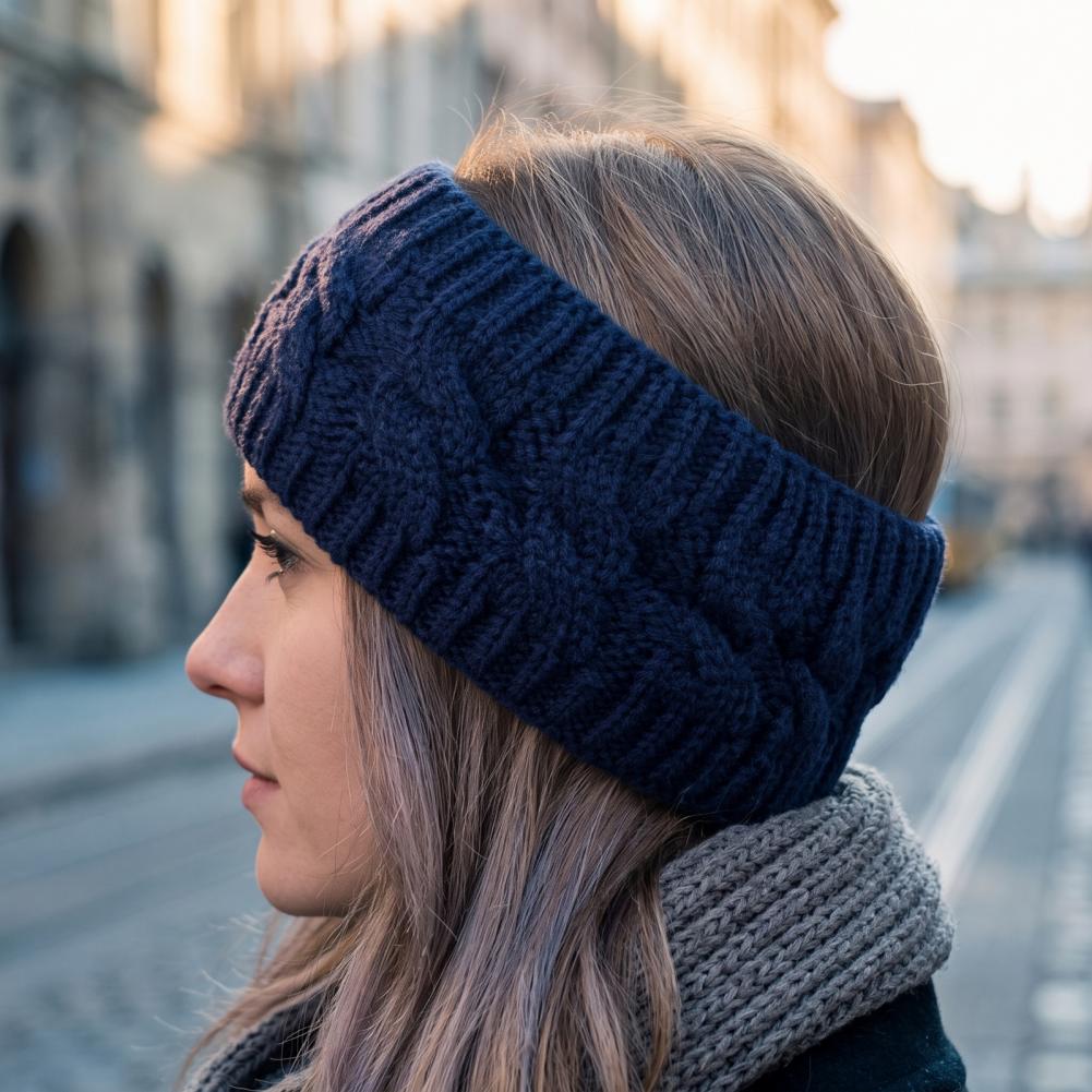 Diadema de punto de invierno p - Fleece Ear Warmer Band reseña y precio