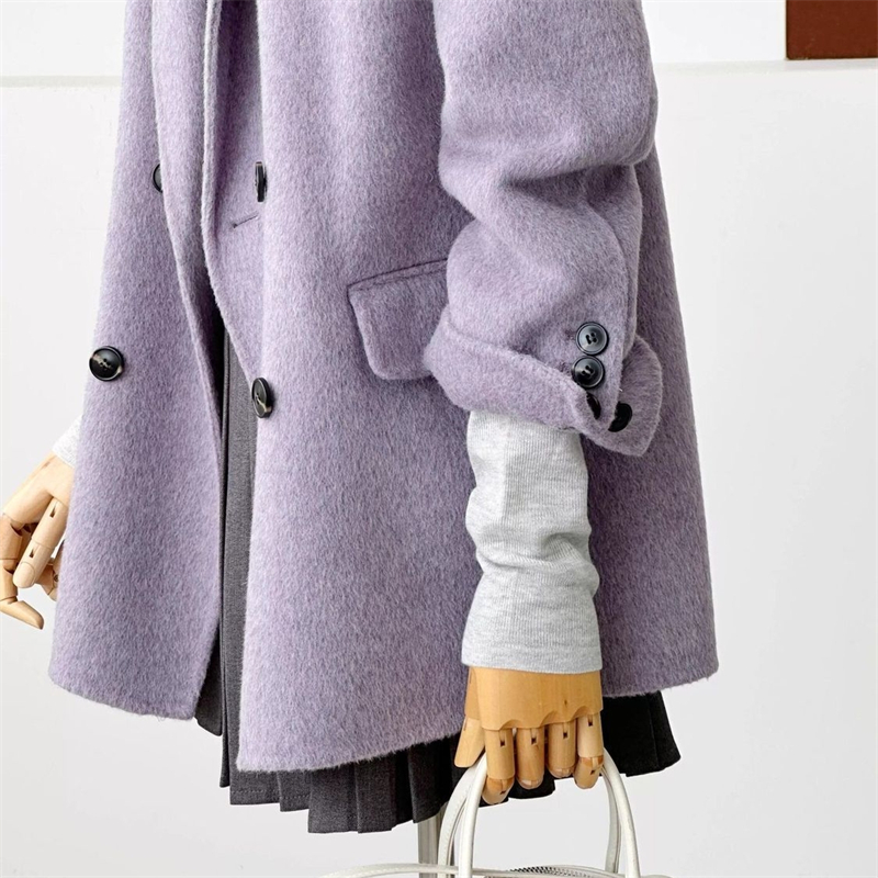 Abrigo de lana de doble cara p - Wool Coat Peacoat reseña y precio