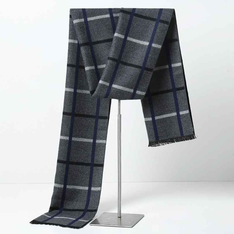 Bufandas a cuadros de marca de - Wool Scarf Men reseña y precio