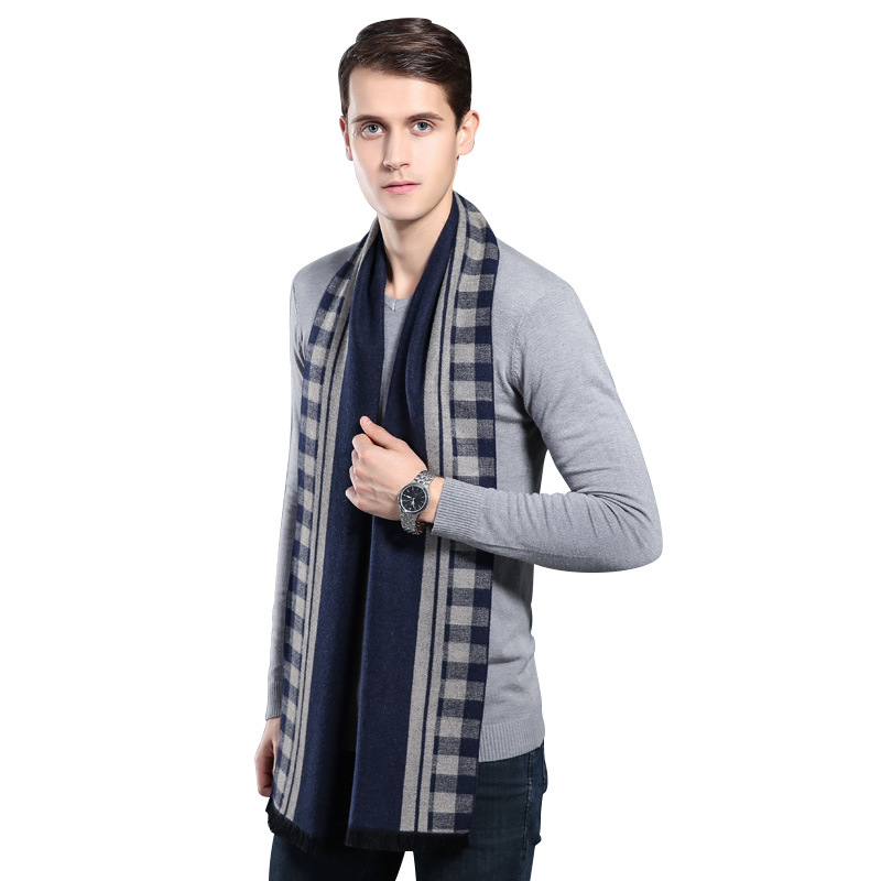 Bufandas a cuadros de marca de - Wool Scarf Men reseña y precio