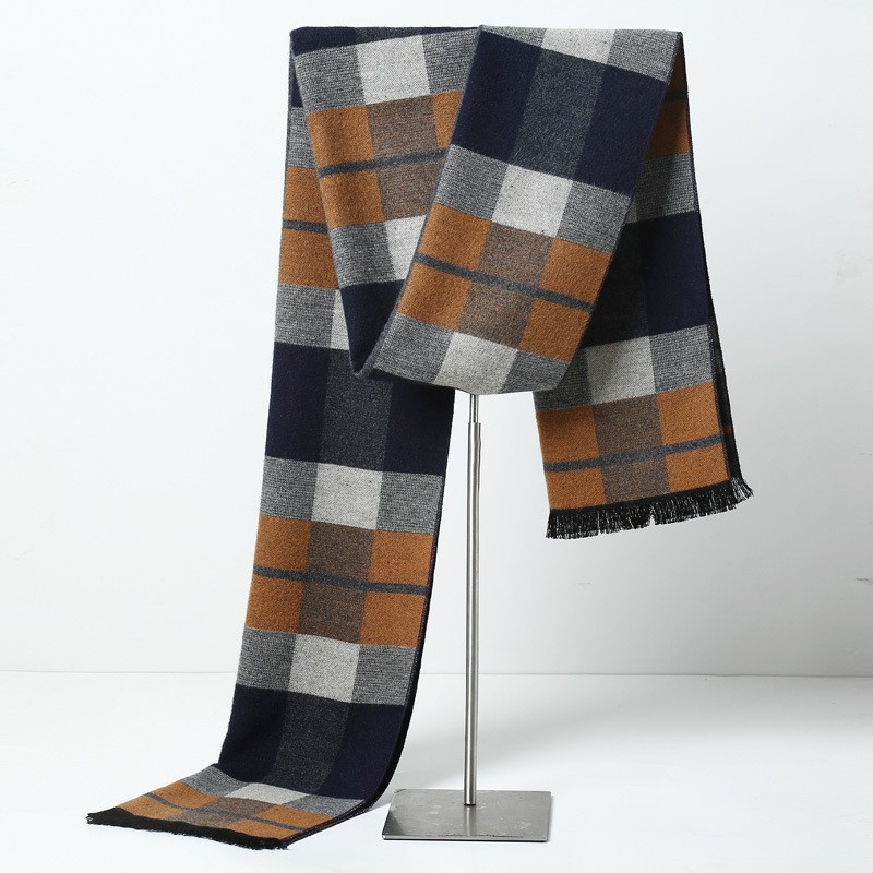 Bufandas a cuadros de marca de - Wool Scarf Men reseña y precio