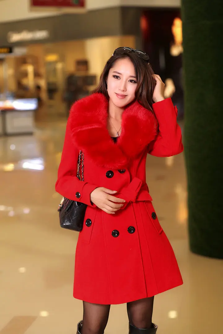 Abrigos de lana de longitud me - Wool Coat Peacoat reseña y precio